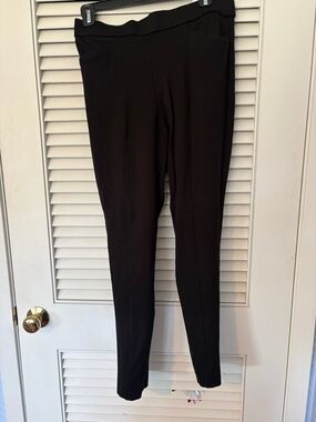 Anne Klein Black Slim Ponte-Leg Pants
